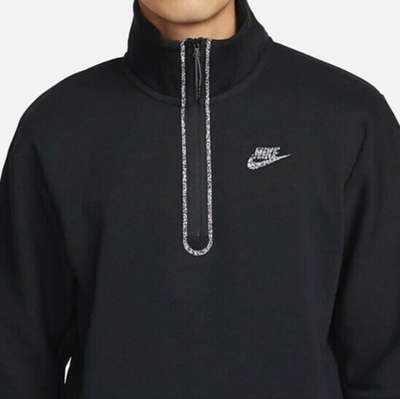 Nike Men's Black Zip-Up Sweater Size M - Picture 3 of 3